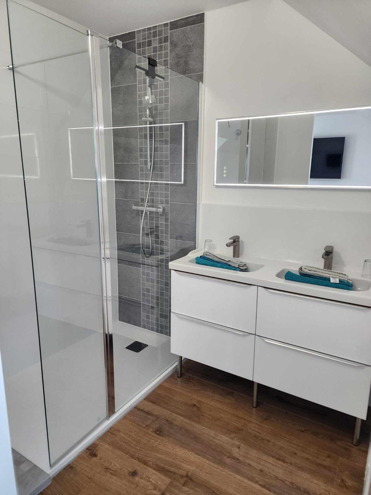 Chambre, Salle De Bain, Toilette, Salon Privatif Sainte-Marie-du-Mont  Luaran gambar